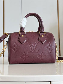Louis vuitton original calfskin speedy 20 M25929 garnet