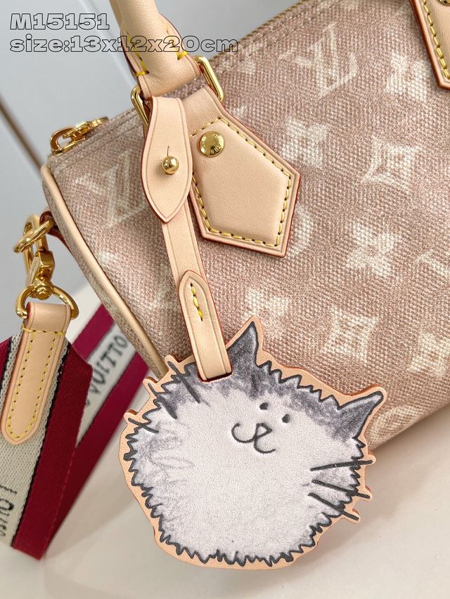 Louis vuitton original meowgram canvas speedy 20 handbag M15151