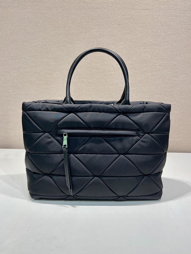 Prada original nylon large handbag 1BG435 black