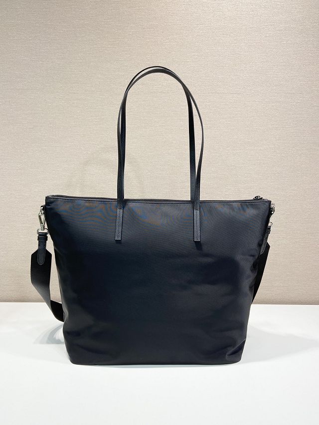 Prada original nylon medium tote bag 1BG189 black