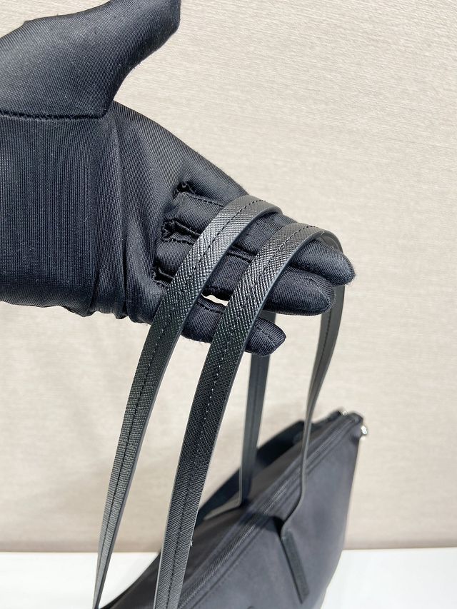 Prada original nylon medium tote bag 1BG189 black