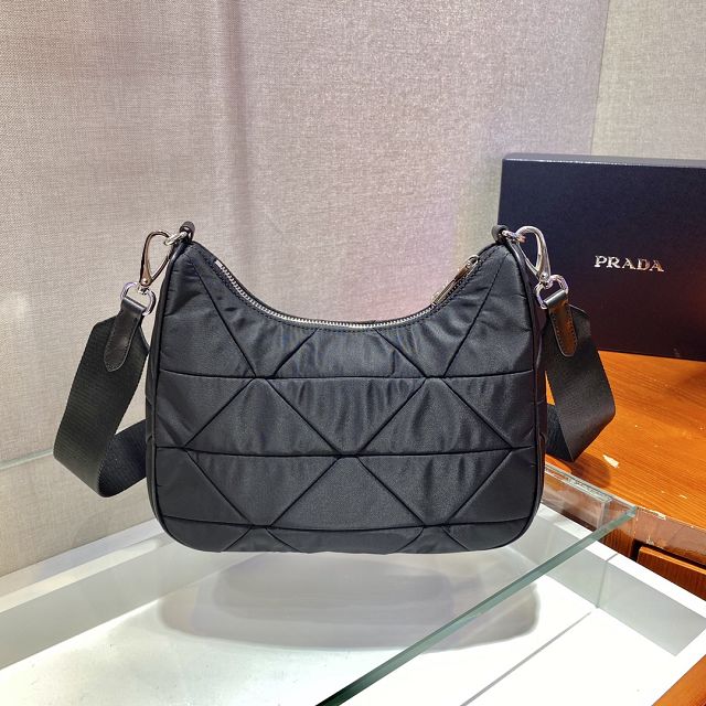 Prada original nylon small shoulder bag 1BC151 black