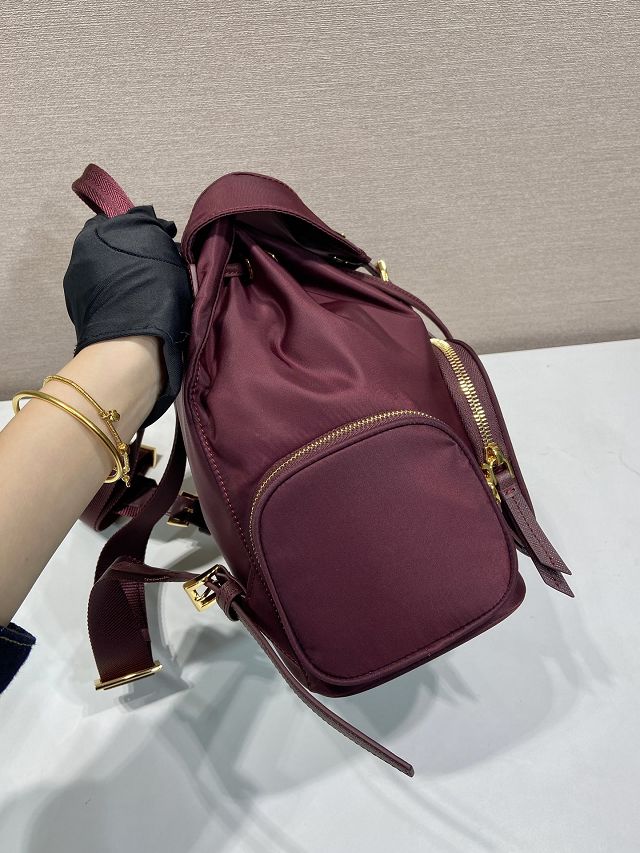Prada original nylon medium backpack 1BZ081 bordeaux