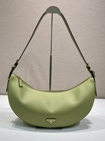 Prada original calfskin medium shoulder bag 1BC255 green