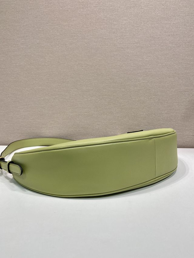 Prada original calfskin medium shoulder bag 1BC255 green
