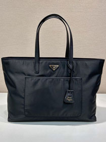 Prada original nylon large tote bag 1BG527 black 
