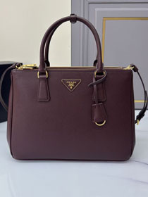 Prada original saffiano calfskin galleria large bag 1BA274 bordeaux