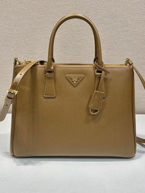 Prada original saffiano calfskin galleria large bag 1BA274 brown