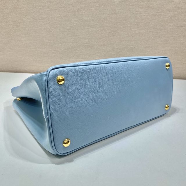 Prada original saffiano calfskin galleria large bag 1BA274 light blue