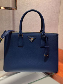 Prada original saffiano calfskin galleria large bag 1BA274 navy blue