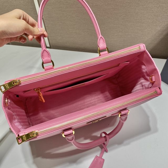 Prada original saffiano calfskin galleria large bag 1BA274 pink