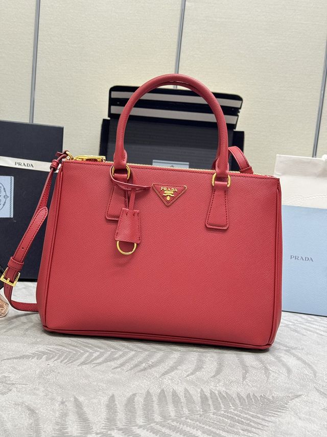 Prada original saffiano calfskin galleria large bag 1BA274 red