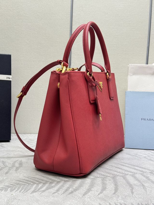 Prada original saffiano calfskin galleria large bag 1BA274 red