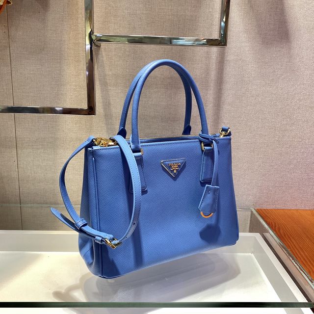 Prada original saffiano calfskin galleria medium bag 1BA863 blue
