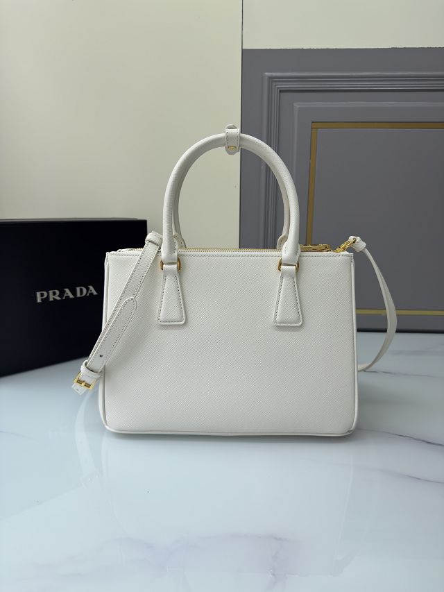 Prada original saffiano calfskin galleria medium bag 1BA863 white