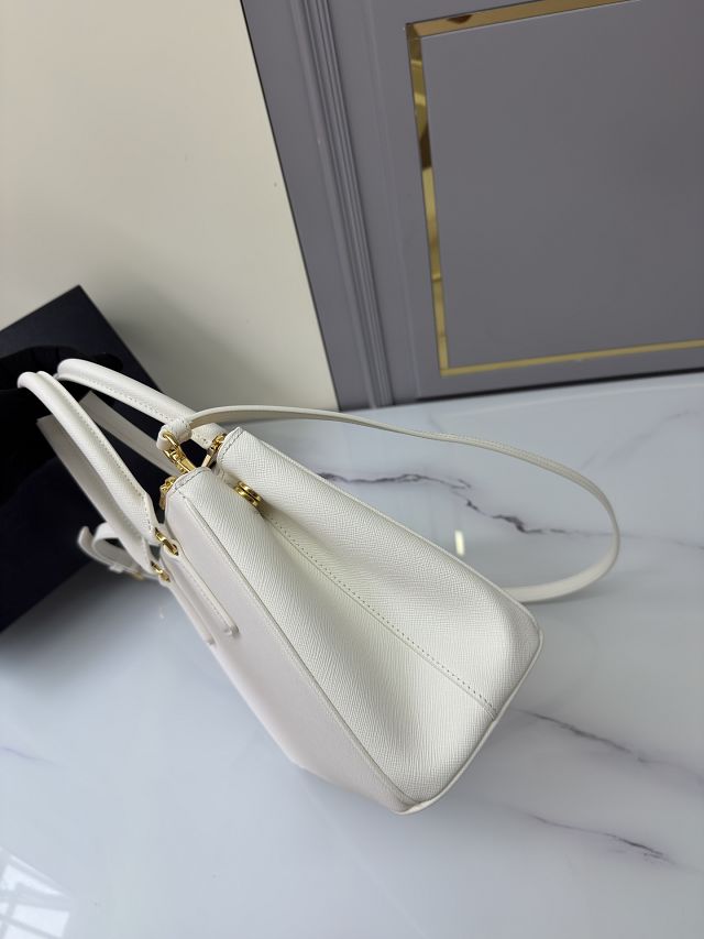Prada original saffiano calfskin galleria medium bag 1BA863 white