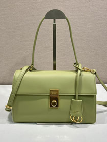 Prada original soft calfskin sound medium shoulder bag 1BN023 green