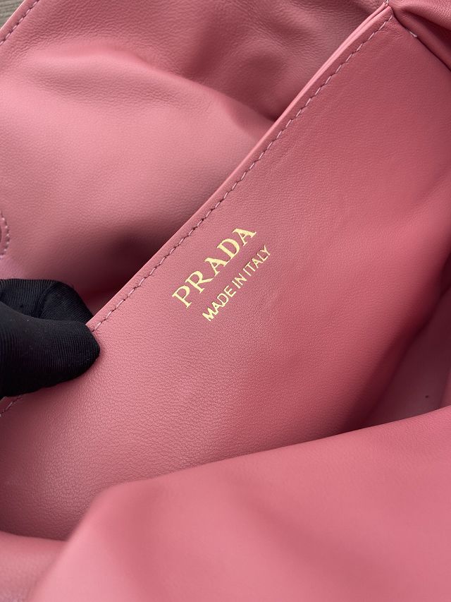 Prada original lambskin dada small bag 1BG586 pink