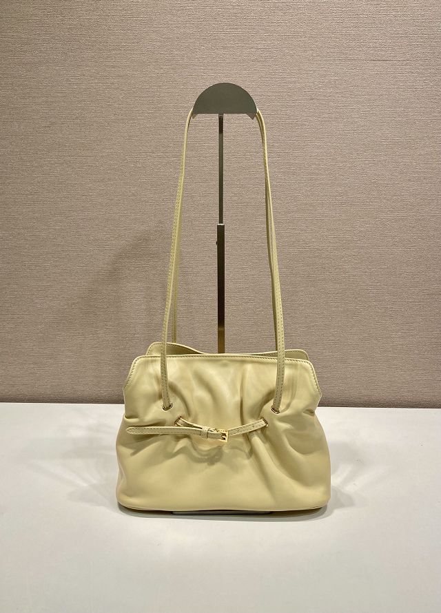 Prada original lambskin dada small bag 1BG586 yellow