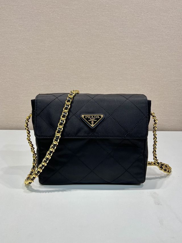 Prada original nylon medium tote bag 1BD633 black