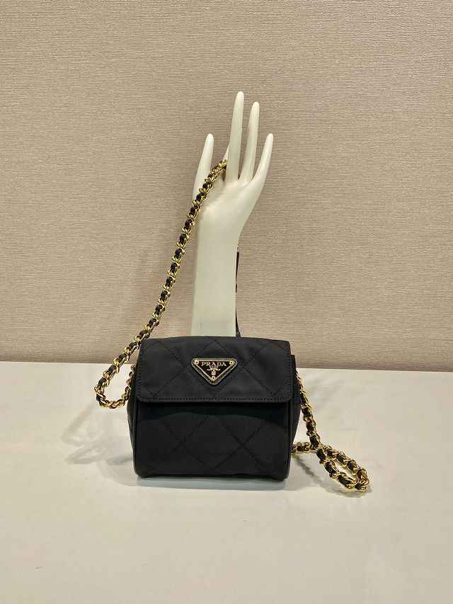 Prada original nylon mini tote bag 1BD643 black