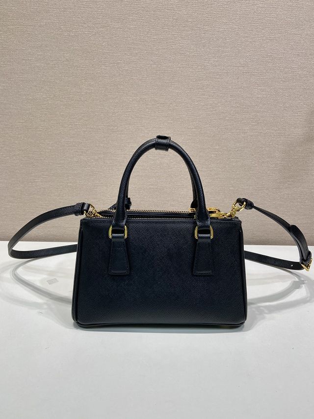 Prada original saffiano calfskin galleria mini bag 1BA916 black
