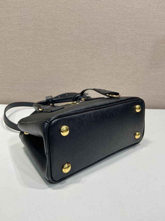 Prada original saffiano calfskin galleria mini bag 1BA916 black