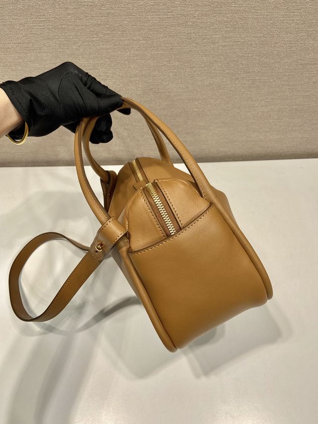 Prada original calfskin darling handbag 1BA451 caramel