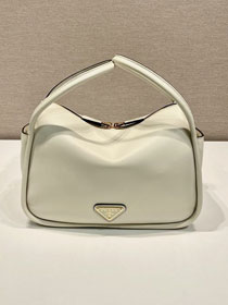 Prada original calfskin darling handbag 1BA451 white