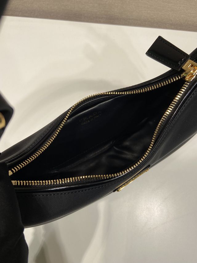 Prada original nylon arque shoulder bag 1BC194 black
