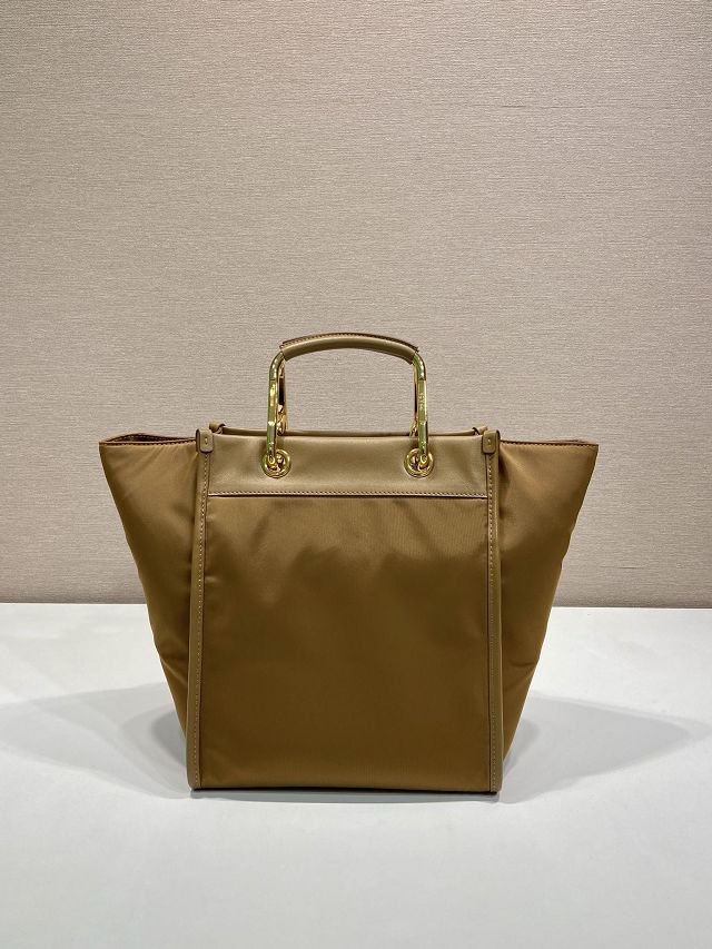 Prada original nylon tote bag 1BG578 brown