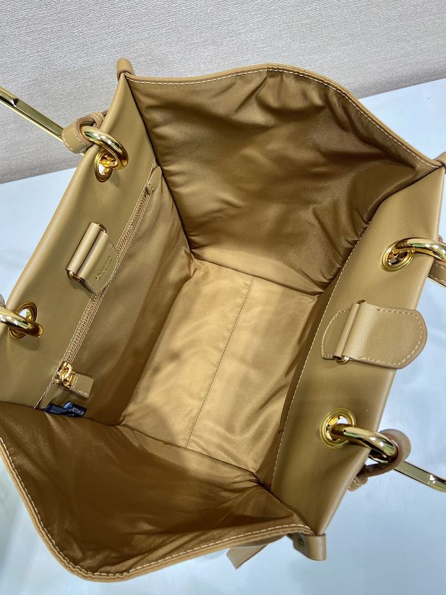 Prada original nylon tote bag 1BG578 brown