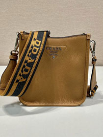 Prada original calfskin mini shoulder bag 1BH191 caramel