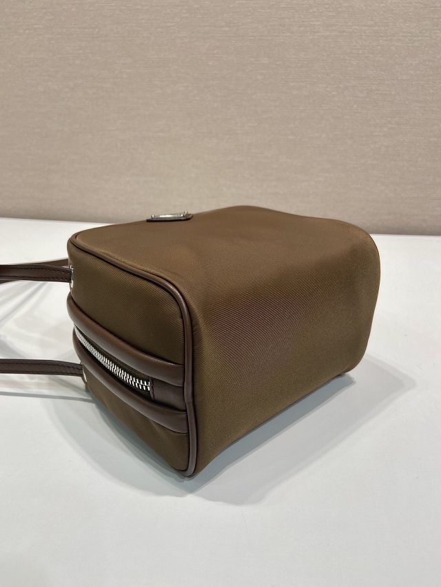 Prada original nylon mini shoulder bag 1BC248 brown