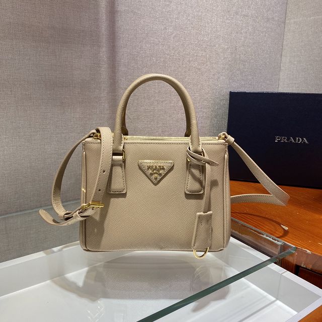 Prada original saffiano calfskin galleria mini bag 1BA906 apricot