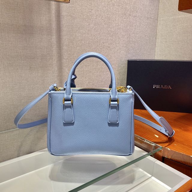 Prada original saffiano calfskin galleria mini bag 1BA906 blue
