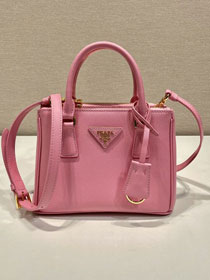 Prada original saffiano calfskin galleria mini bag 1BA906 pink