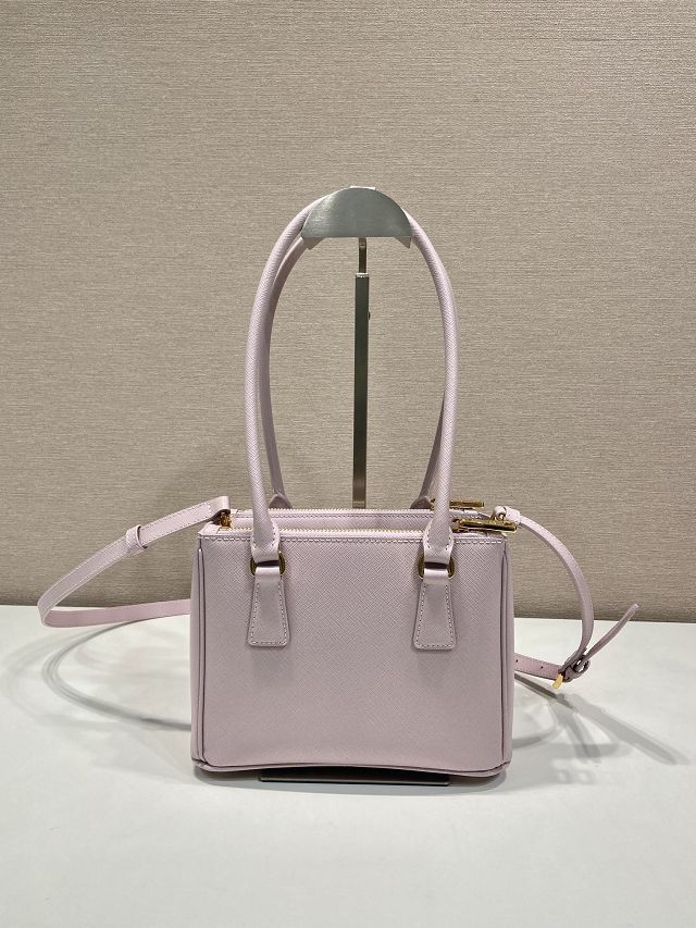 Prada original saffiano calfskin galleria mini bag 1BA906A light pink