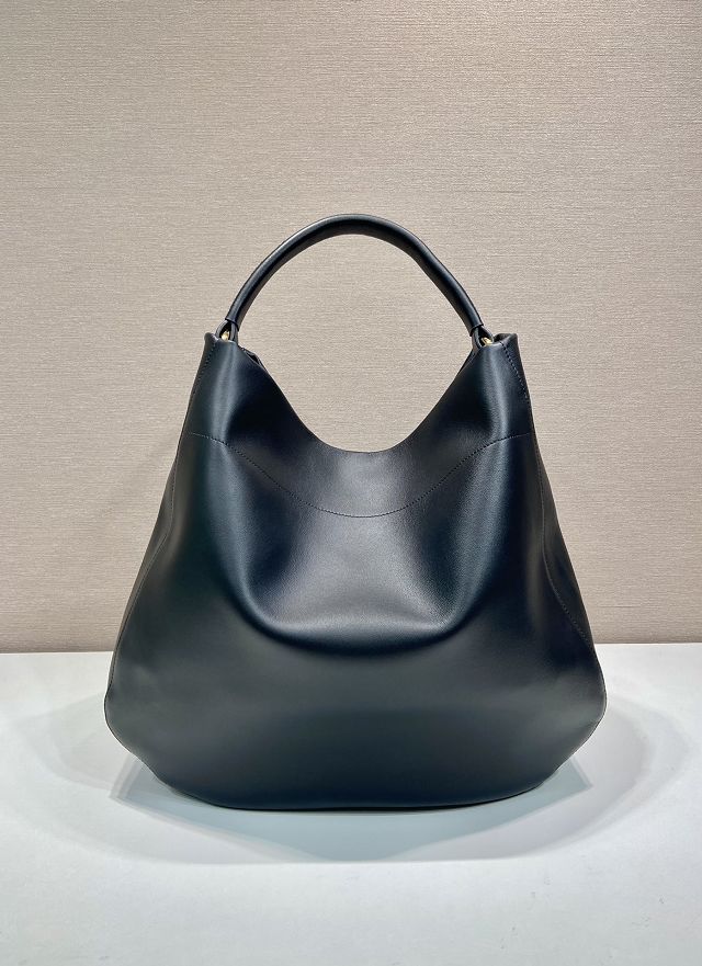 Prada original calfskin large tote bag 1BC219 black