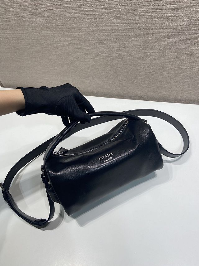 Prada original calfskin shoulder bag 2VH188 black
