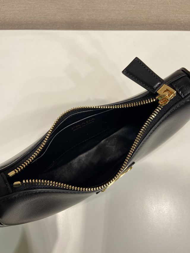 Prada original calfskin arque mini shoulder bag 1BC199 black
