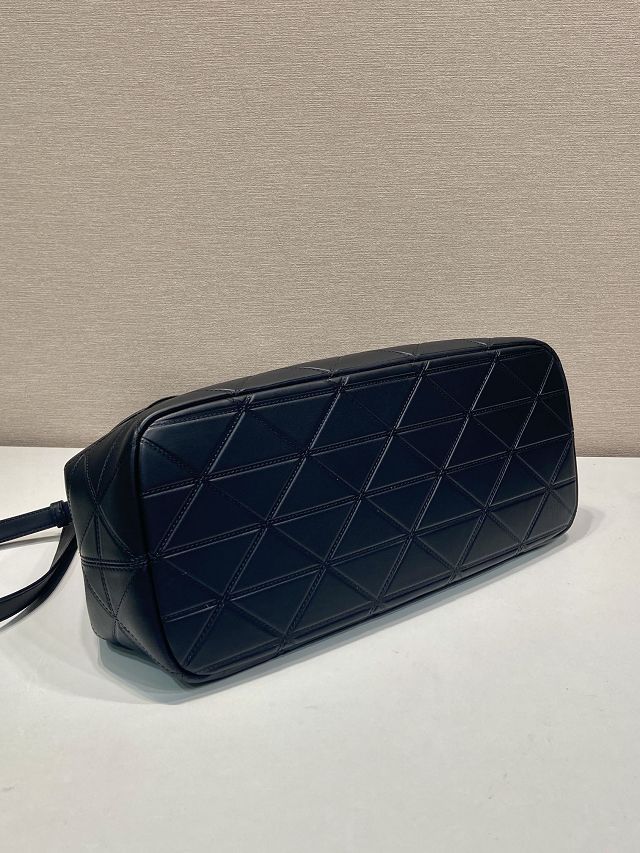 Prada original calfskin large tote bag 1BG547 black