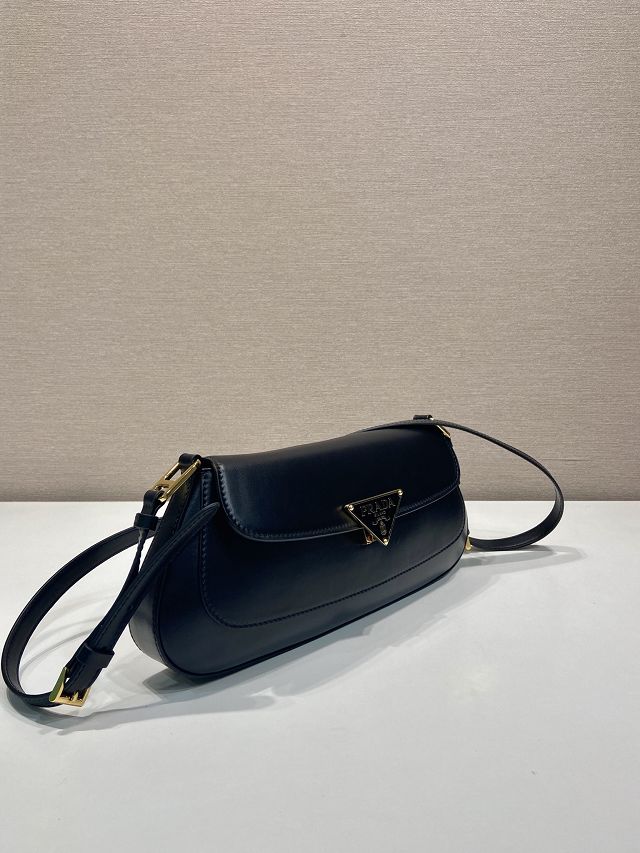 Prada original calfskin medium shoulder bag 1BD344 black