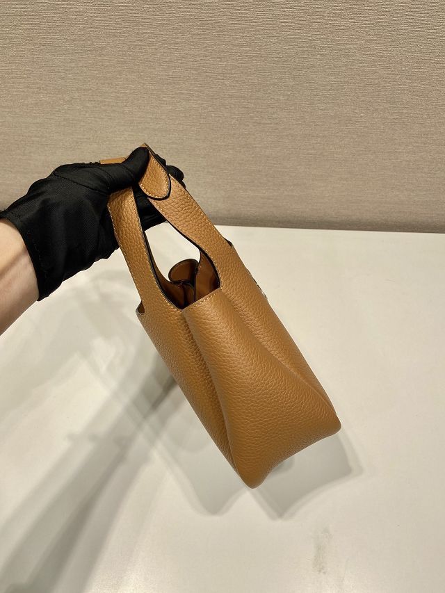 Prada original calfskin mini tote bag 1BA349 caramel