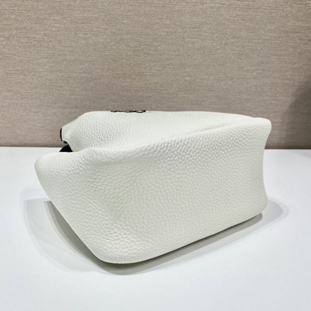 Prada original calfskin mini tote bag 1BA349 white