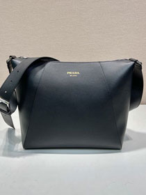 Prada original calfskin shoulder bag 2VH177 black