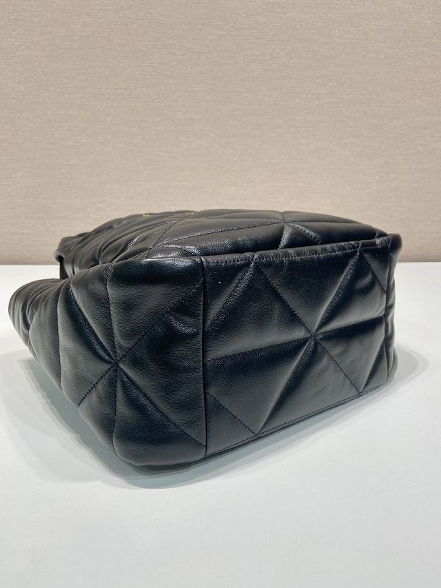 Prada original lambskin small tote bag 1BG335 black