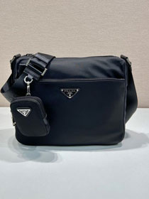 Prada original nylon shoulder bag 1BC421 black