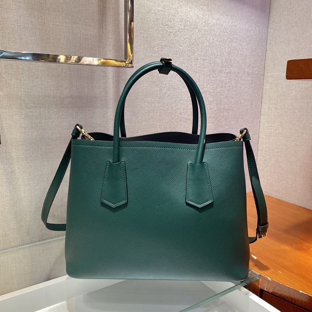 Prada original saffiano calfskin galleria large bag 1BG775 green