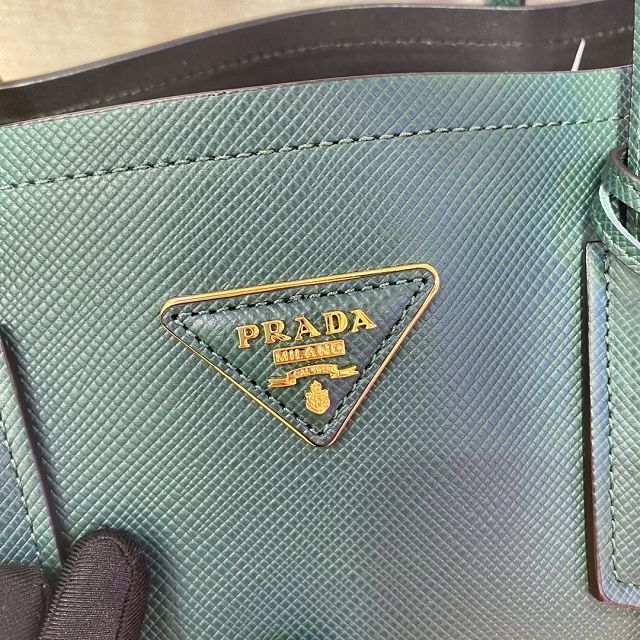 Prada original saffiano calfskin galleria large bag 1BG775 green